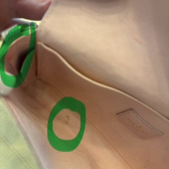 Louis Vuitton Damier Azul Pochette Felicie Chain Wallet in Rose Ballerine - Picture 9 of 16